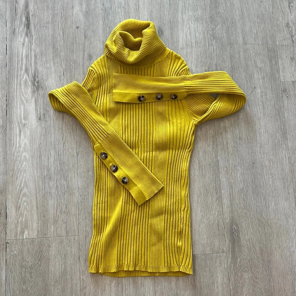 Anthropologie Yellow Long sleeve